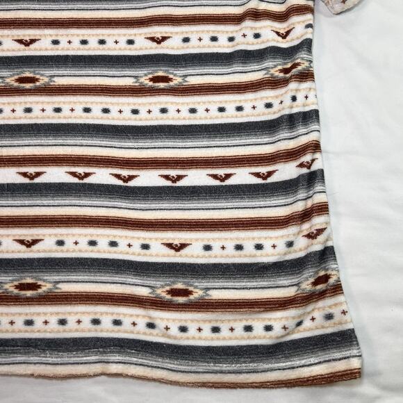 Sendero Provisions Cantina Polo Shirt Size L Terry Cloth Southwest Pearl Snaps - Picture 15 of 15